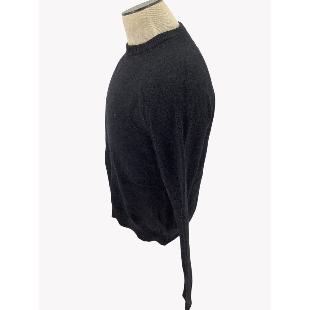 Goodthreads Men Black 100% Lambswool Crewneck Sweater L - Picture 3 of 7